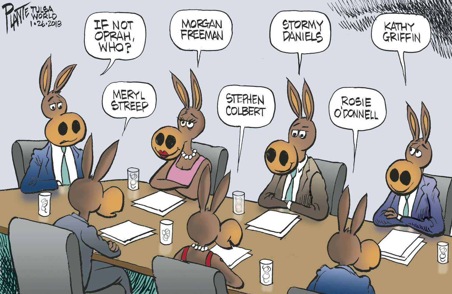 Bruce Plante Cartoon: If not Oprah, who?